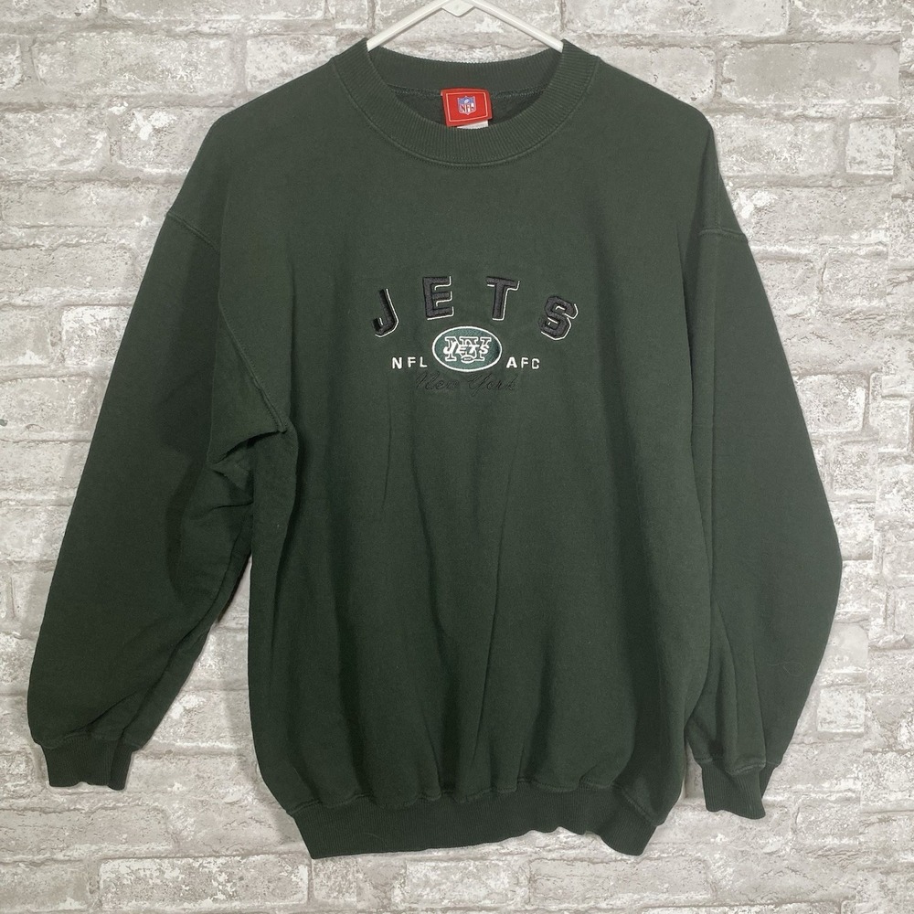 Vintage NFL Jets AFC Green Crewneck Sweatshirt Size Medium